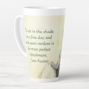 Jane Austen's Portrait +quote  Magnet Coffee Mug