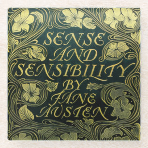 Jane Austen's "Sense and Sensibility"  Glass Coaster
