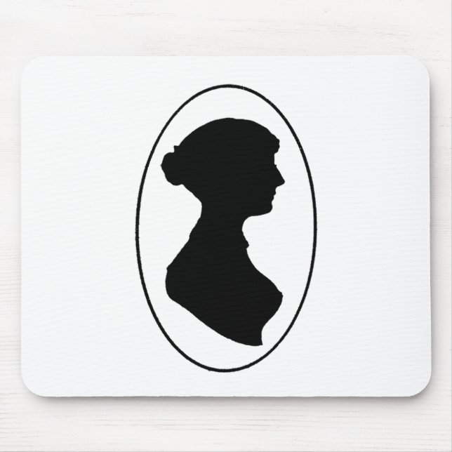 Jane Austen's Silhouette Mouse Pad (Front)