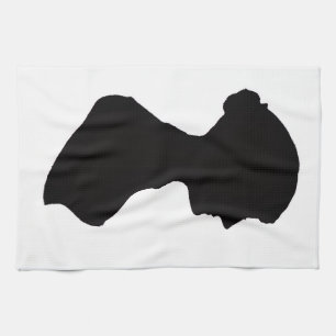 Jane Austen's silhouette Tea Towel