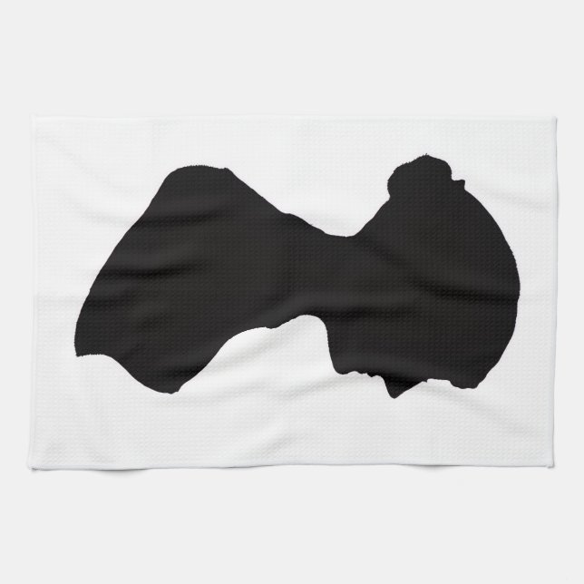 Jane Austen's silhouette Tea Towel (Horizontal)