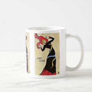 Jane Avril,  By Toulouse-Lautrec Henri De Coffee Mug