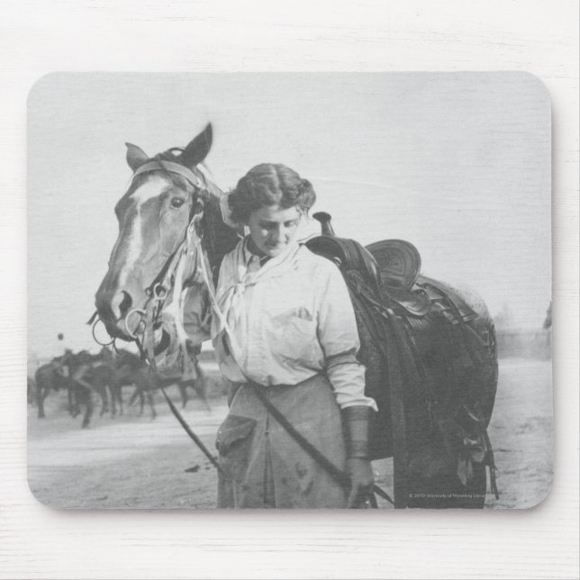 Jane Bernoudi and her horse Mouse Pad (Front)