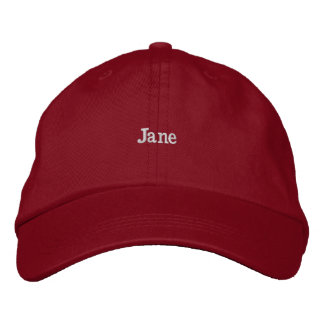 Jane- Customise your own cap name