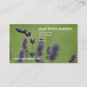 Jane Doe's Nursery Business Card