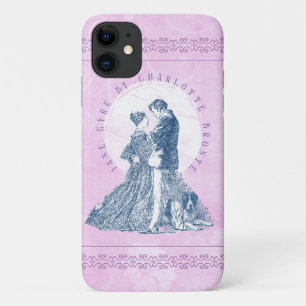 Jane Eyre and Edward Rochester with Pilot Pink iPhone 11 Case