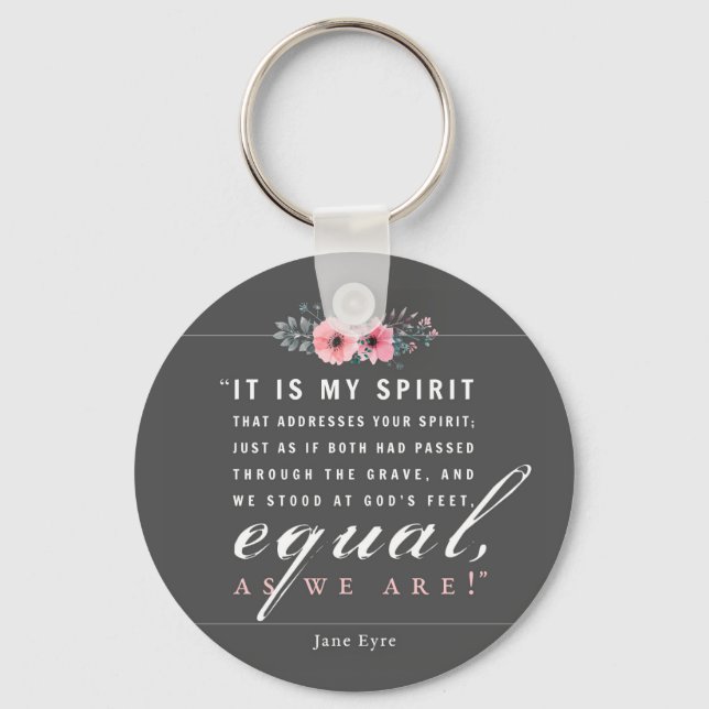 Jane Eyre - As We Are - Black Key Ring (Front)