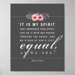 Jane Eyre - As We Are - Black Poster