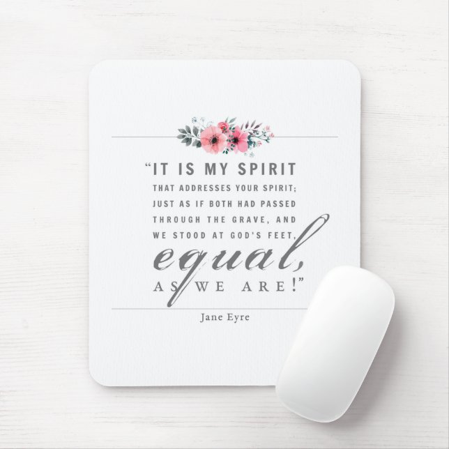 Jane Eyre - As We Are - White Mouse Pad (With Mouse)
