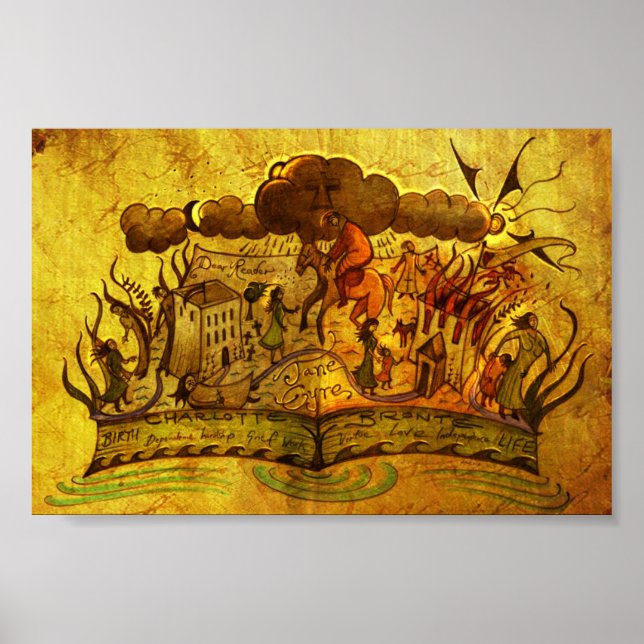'Jane Eyre Book' POSTER options (Front)