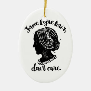 Jane Eyre Hair Don't Care Ceramic Tree Decoration