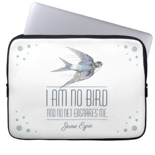 Jane Eyre - I Am No Bird - Flying Swallow Laptop Sleeve