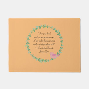 Jane Eyre I Am No Bird Quote Doormat