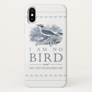 Jane Eyre - I Am No Bird - Vintage Bird iPhone X Case
