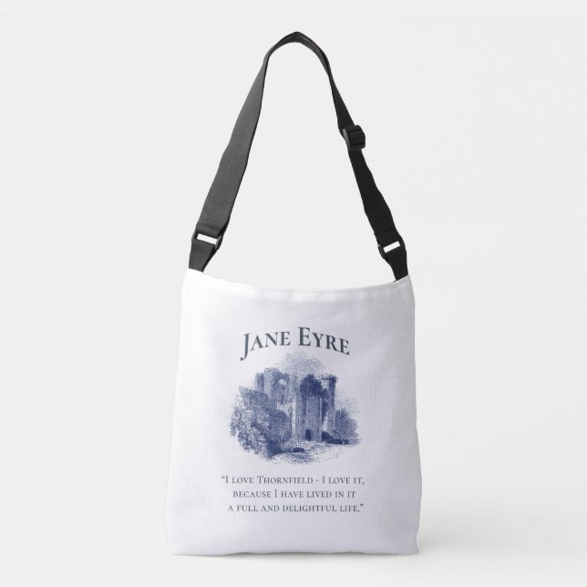 Jane Eyre - I Love Thornfield - Castle Crossbody Bag (Front)