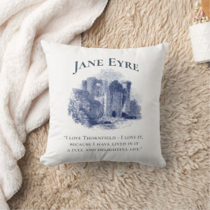 Jane Eyre - I Love Thornfield - Castle Cushion