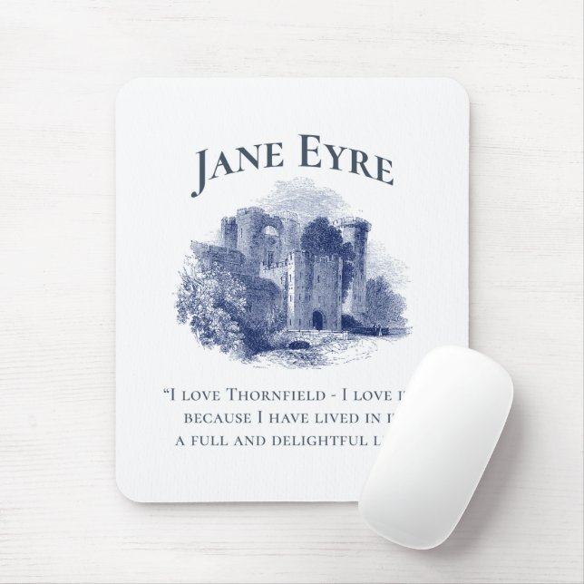 Jane Eyre - I Love Thornfield - Castle Mouse Pad (With Mouse)