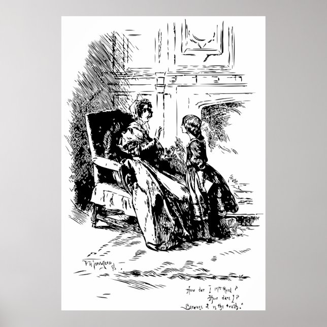 Jane Eyre Illustration Poster (Front)