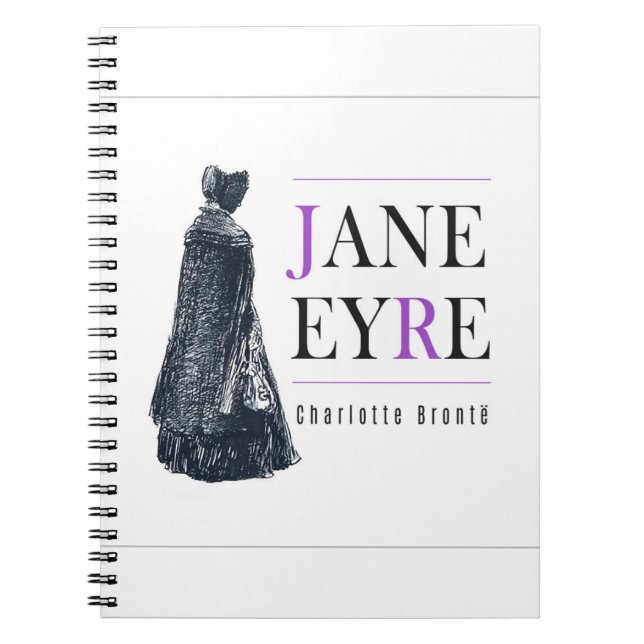 Jane Eyre in Cape and Bonnet Notebook (Front)
