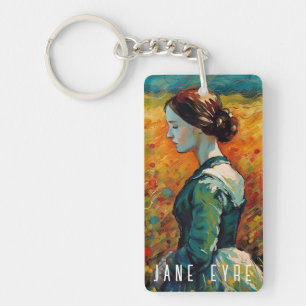 Jane Eyre Monet Style Painting Key Ring