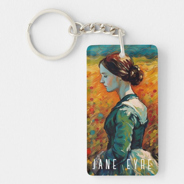 Jane Eyre Monet Style Painting Key Ring (Front)