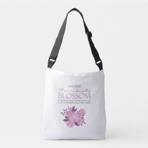 Jane Eyre - No Transitory Blossom - Pink Roses Crossbody Bag