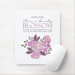 Jane Eyre - No Transitory Blossom - Pink Roses Mouse Pad