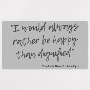 Jane Eyre Quote I