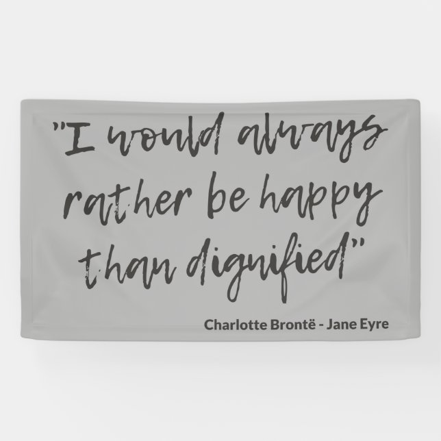 Jane Eyre Quote I Banner (Horizontal)