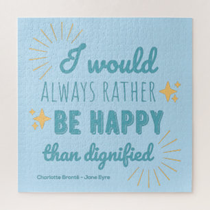 Jane Eyre Quote I - Blue Edition Jigsaw Puzzle