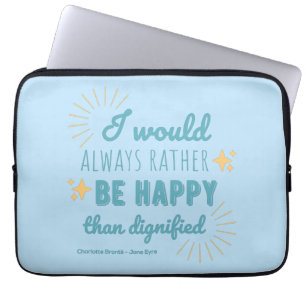 Jane Eyre Quote I - Blue Edition Laptop Sleeve