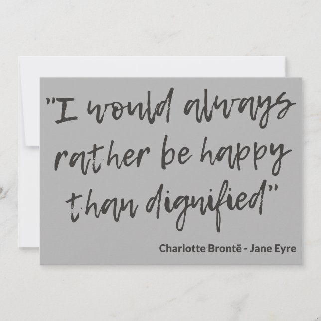 Jane Eyre Quote I Card (Front)