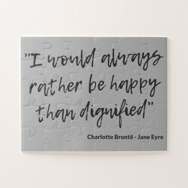 Jane Eyre Quote I Jigsaw Puzzle (Horizontal)