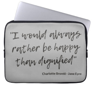 Jane Eyre Quote I Laptop Sleeve