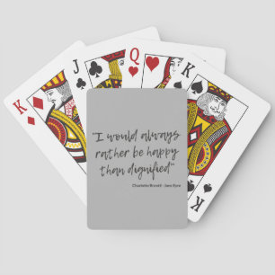 Jane Eyre Quote I Playing Cards
