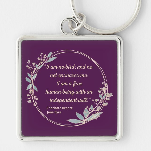 Jane Eyre Quote II - Cute Style Key Ring (Front)