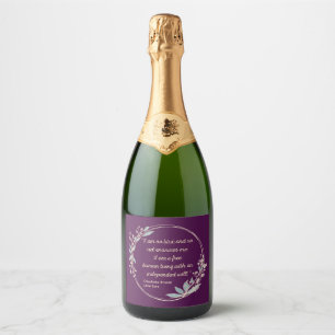 Jane Eyre Quote II - Cute Style Sparkling Wine Label