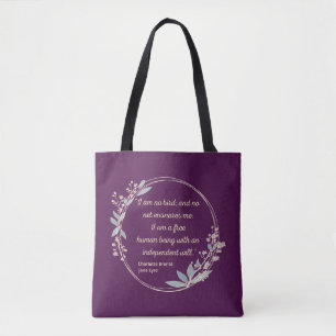 Jane Eyre Quote II - Cute Style Tote Bag