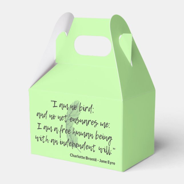 Jane Eyre Quote II Favour Box (Front Side)