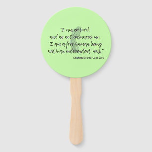 Jane Eyre Quote II Hand Fan