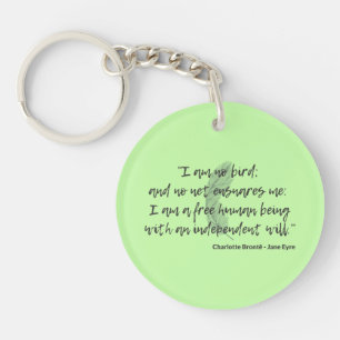 Jane Eyre Quote II Key Ring