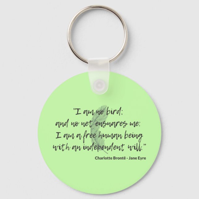 Jane Eyre Quote II Key Ring (Front)