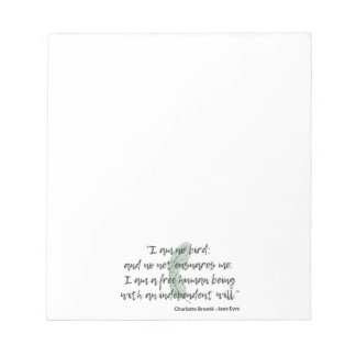 Jane Eyre Quote II Notepad