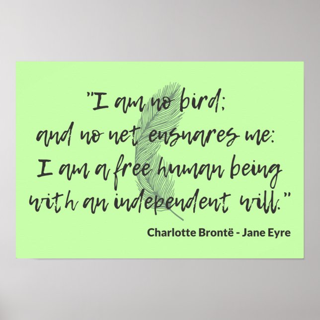 Jane Eyre Quote II Poster (Front)