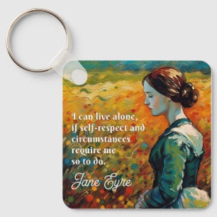 Jane Eyre Quote Monet Style Painting Key Ring
