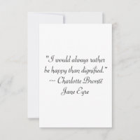 Jane Eyre Rather Be Happy Than Dignified Quote