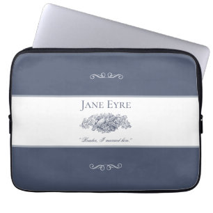 Jane Eyre - Reader I Married Him - Doves Dark Grey Laptop Sleeve