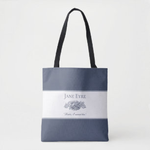 Jane Eyre - Reader I Married Him - Doves Dark Grey Tote Bag