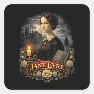 Jane Eyre Square Sticker