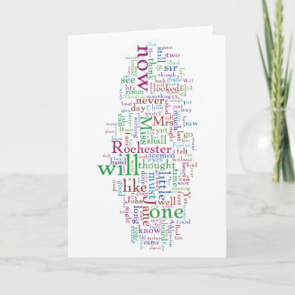 Jane Eyre Word Cloud Card